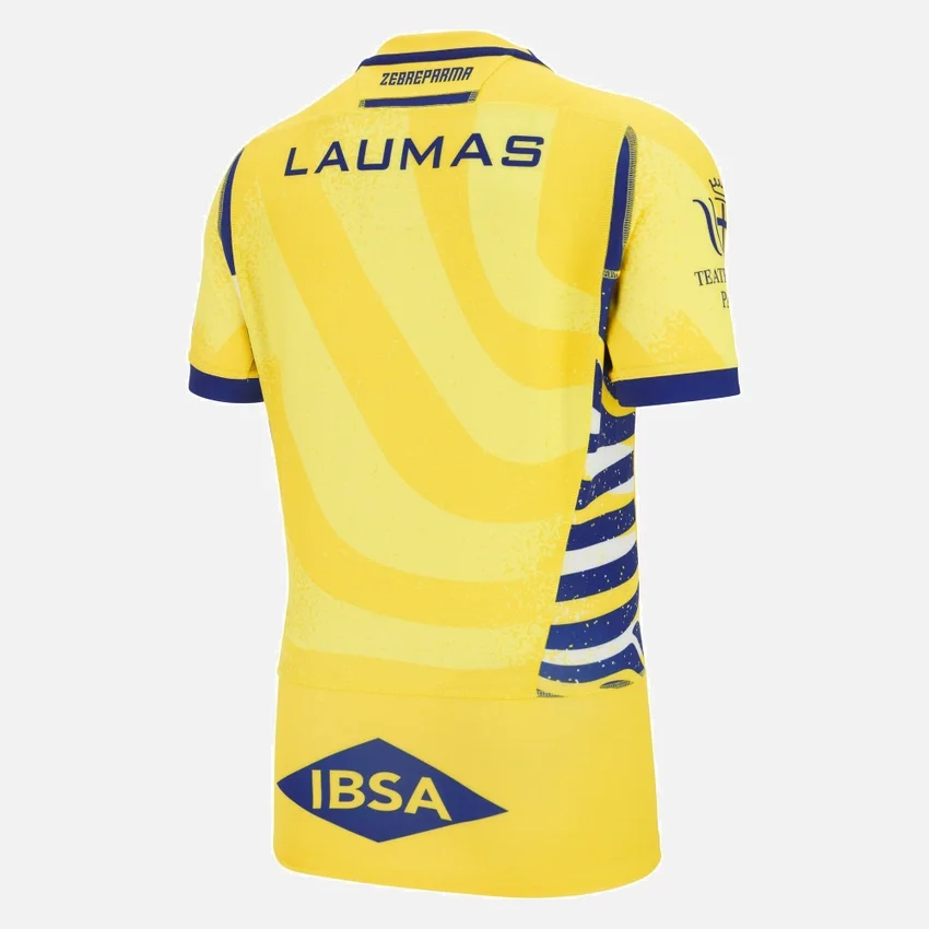 Camisas auténticas de visitante para adultos del Zebre Parma 2025/26 Camisas auténticas de visitante para adultos del Zebre Parma 2025/26