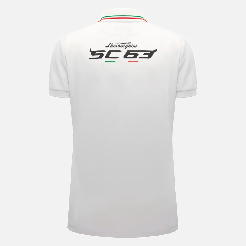 Camisas blancas para mujer de Automobili Lamborghini Squadra Corse Camisas blancas para mujer de Automobili Lamborghini Squadra Corse
