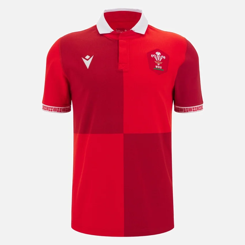 Camisas de algodón locales de la selección galesa de rugby 2025/26 Camisas de algodón locales de la selección galesa de rugby 2025/26