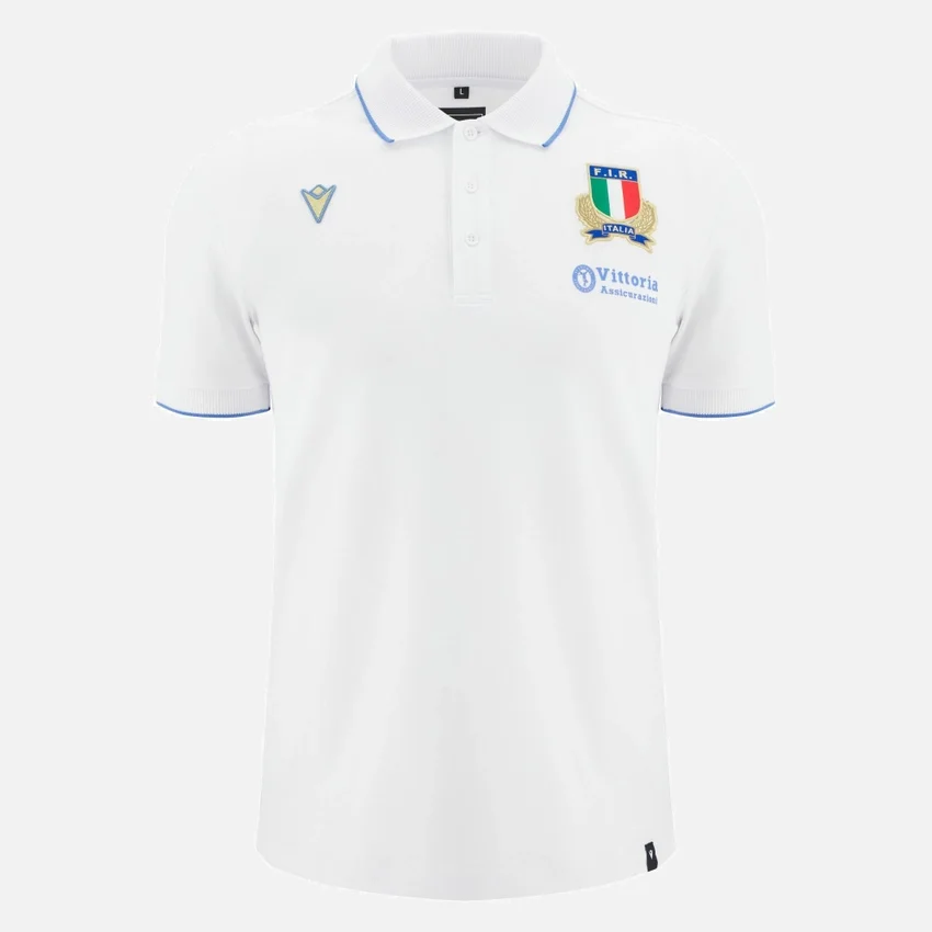 Camisas de algodón para adultos Italia Rugby 2025/26 Athleisure Camisas de algodón para adultos Italia Rugby 2025/26 Athleisure