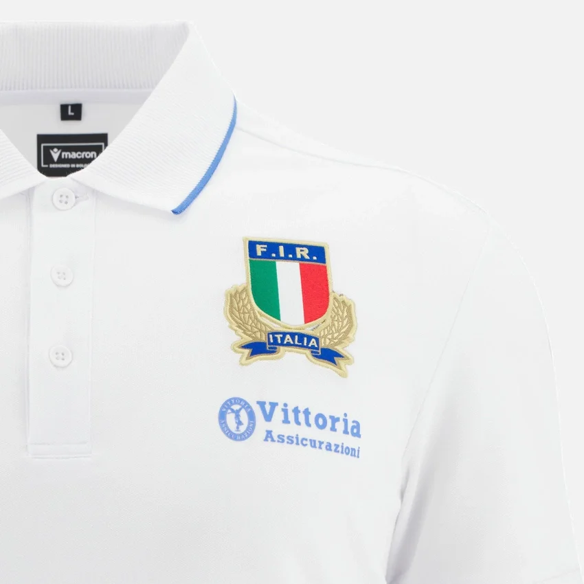Camisas de algodón para adultos Italia Rugby 2025/26 Athleisure Camisas de algodón para adultos Italia Rugby 2025/26 Athleisure