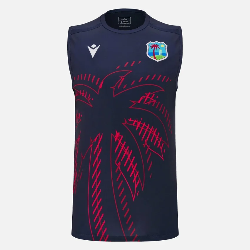 Camisas de entrenamiento sin mangas para adultos West Indies Cricket 2025/26 Camisas de entrenamiento sin mangas para adultos West Indies Cricket 2025/26