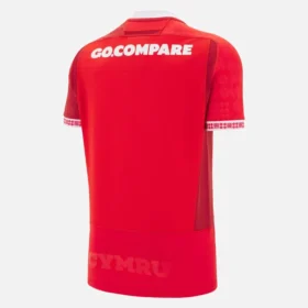 Camisas de local de la selección galesa de rugby 2025/26