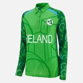 Camisas de partido de manga larga T-20 para mujer del equipo de críquet de Irlanda 2026/28 Camisas de partido de manga larga T-20 para mujer del equipo de críquet de Irlanda 2026/28