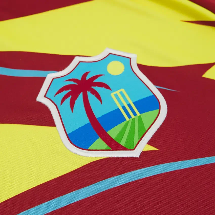 Camisas de partido T-20 de la selección de críquet de las Indias Occidentales para la Copa del Mundo de 2026 Camisas de partido T-20 de la selección de críquet de las Indias Occidentales para la Copa del Mundo de 2026