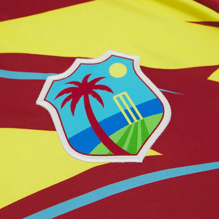 Camisas de partido T-20 junior de críquet de las Indias Occidentales para la Copa del Mundo de 2026 Camisas de partido T-20 junior de críquet de las Indias Occidentales para la Copa del Mundo de 2026