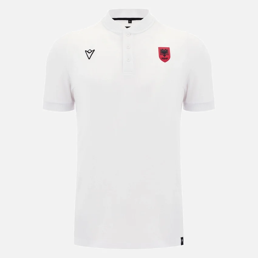 Camisas de polo de viaje para adultos de la selección nacional de Albania FSHF 2026/27 Camisas de polo de viaje para adultos de la selección nacional de Albania FSHF 2026/27