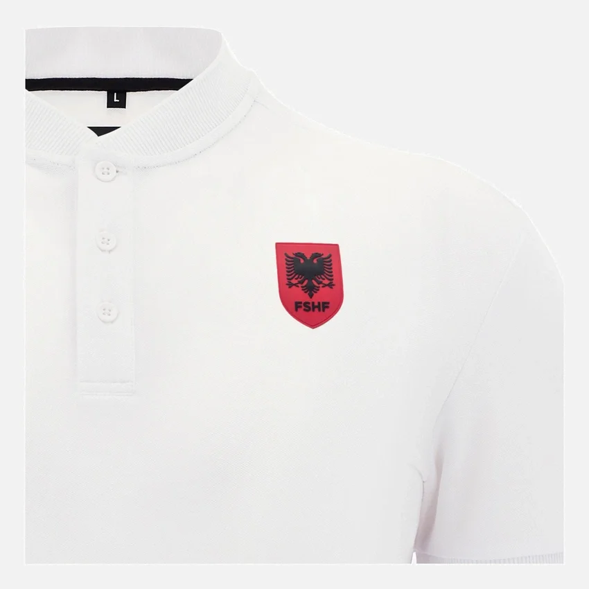 Camisas de polo de viaje para adultos de la selección nacional de Albania FSHF 2026/27 Camisas de polo de viaje para adultos de la selección nacional de Albania FSHF 2026/27