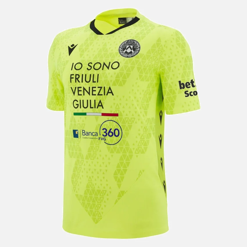 Camisas de portero local para adultos del Udinese Calcio 2025/26 Camisas de portero local para adultos del Udinese Calcio 2025/26