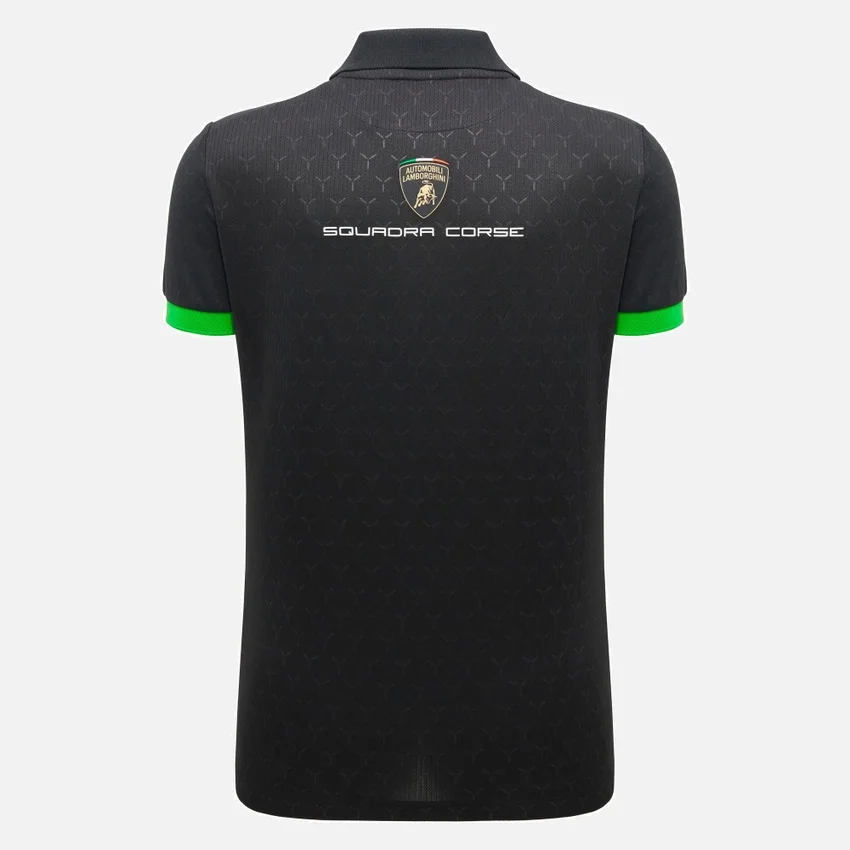 Camisas negras para mujer de Automobili Lamborghini Squadra Corse Camisas negras para mujer de Automobili Lamborghini Squadra Corse