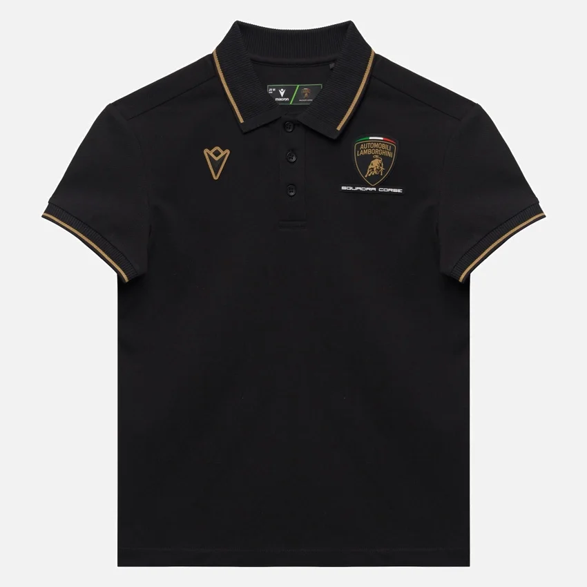 Camisas negras para niños de Automobili Lamborghini Squadra Corse Camisas negras para niños de Automobili Lamborghini Squadra Corse