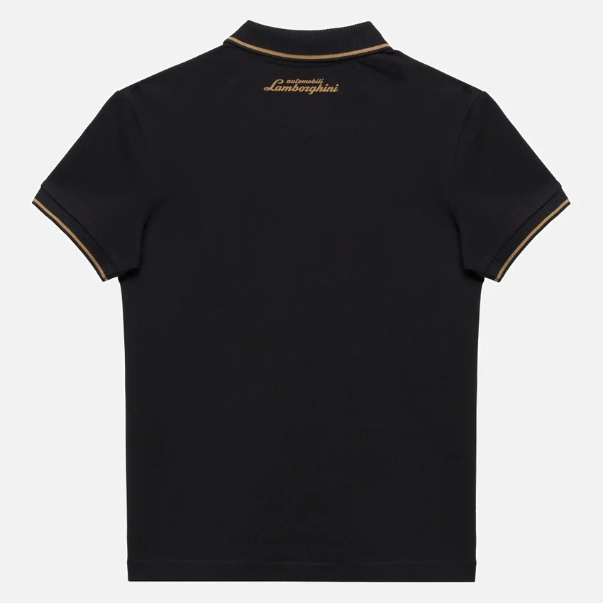 Camisas negras para niños de Automobili Lamborghini Squadra Corse Camisas negras para niños de Automobili Lamborghini Squadra Corse