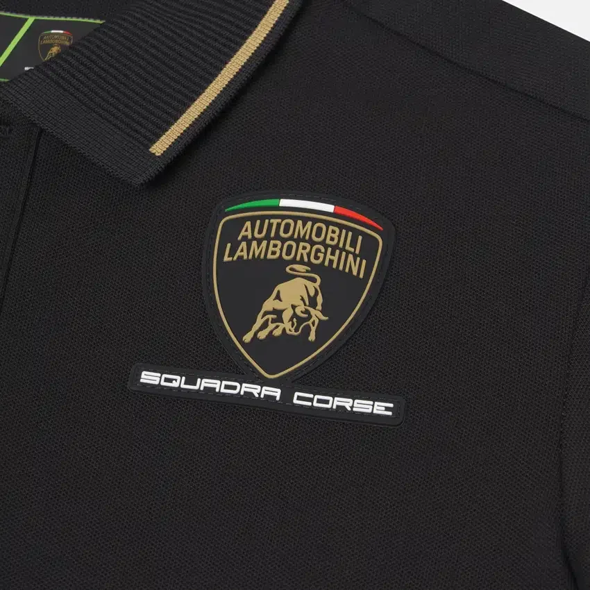 Camisas negras para niños de Automobili Lamborghini Squadra Corse Camisas negras para niños de Automobili Lamborghini Squadra Corse