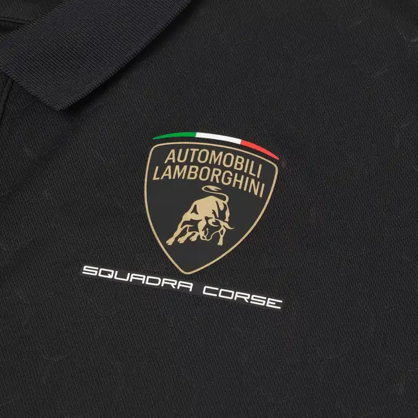 Camisas negras para niños de Automobili Lamborghini Squadra Corse Camisas negras para niños de Automobili Lamborghini Squadra Corse