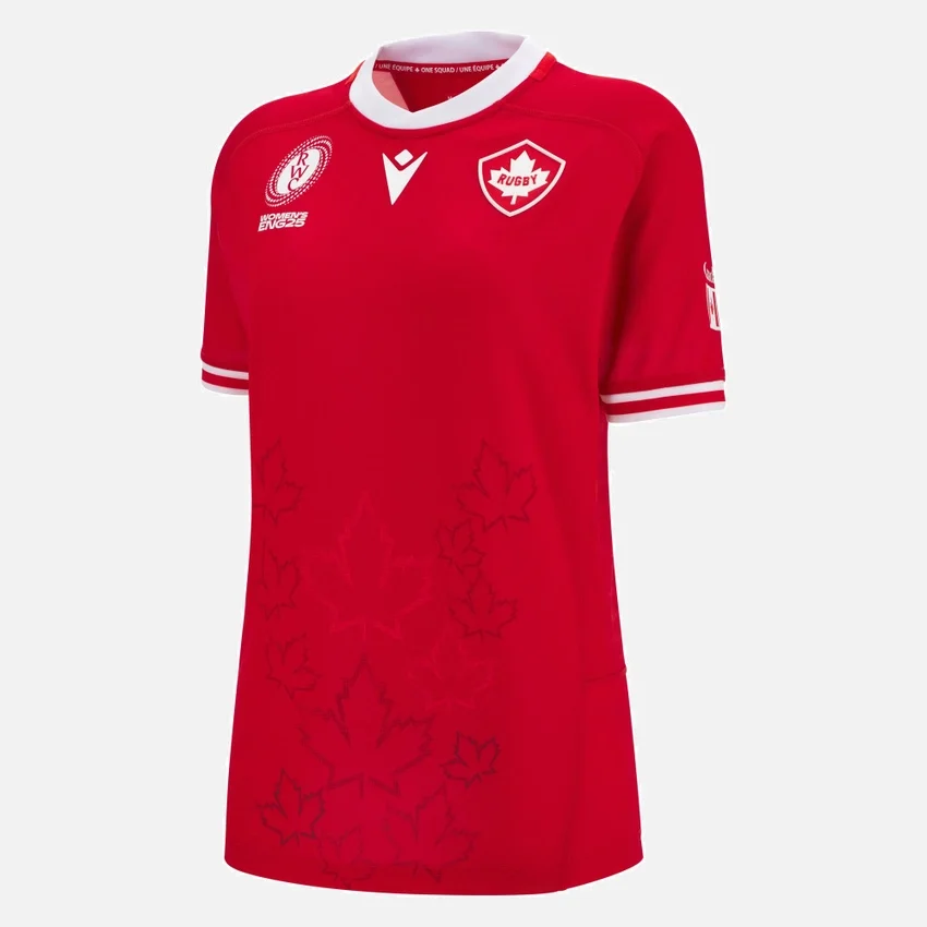 Camisas réplica de local de la selección femenina de rugby de Canadá para la WRWC 2025 Camisas réplica de local de la selección femenina de rugby de Canadá para la WRWC 2025