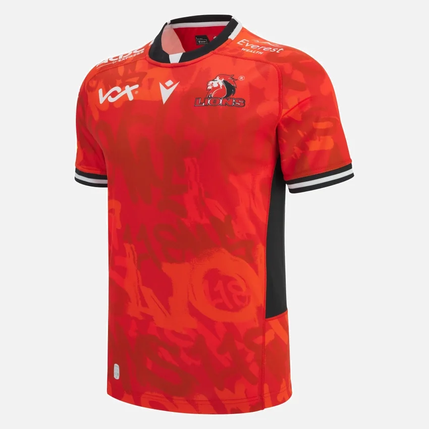 Camisas réplica de poliéster para adultos Lions Rugby 2025/26 Camisas réplica de poliéster para adultos Lions Rugby 2025/26