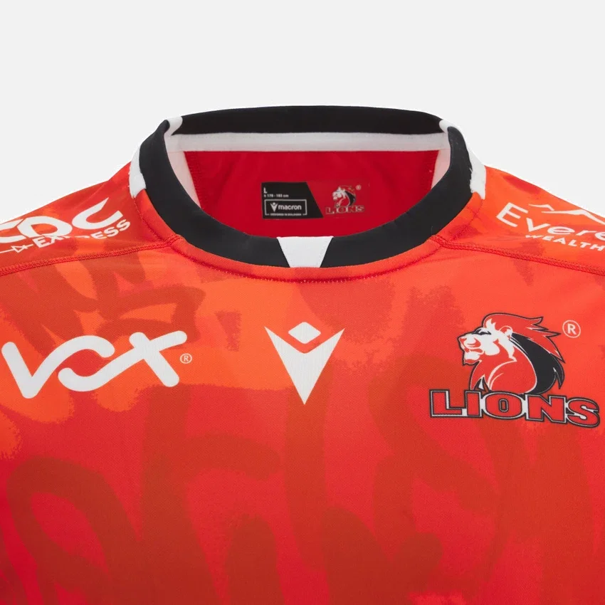 Camisas réplica de poliéster para adultos Lions Rugby 2025/26 Camisas réplica de poliéster para adultos Lions Rugby 2025/26