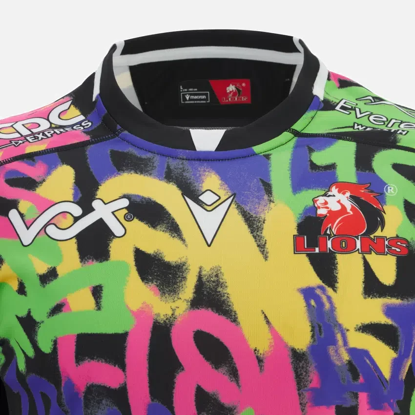 Camisas réplica de poliéster para adultos Lions Rugby 2025/26 (visitante) Camisas réplica de poliéster para adultos Lions Rugby 2025/26 (visitante)