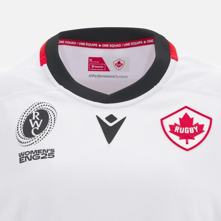 Camisas réplica de visitante de la selección femenina de rugby de Canadá WRWC 2025 Camisas réplica de visitante de la selección femenina de rugby de Canadá WRWC 2025