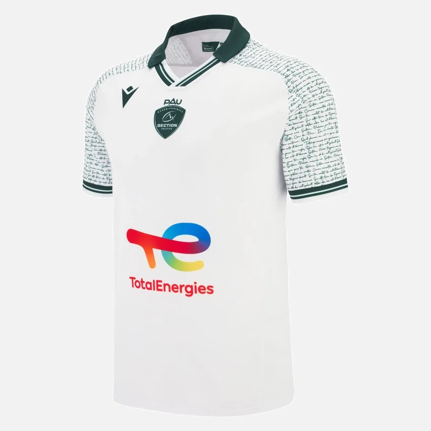 Camisas réplica de visitante para adultos del Section Paloise 2025/26 Camisas réplica de visitante para adultos del Section Paloise 2025/26
