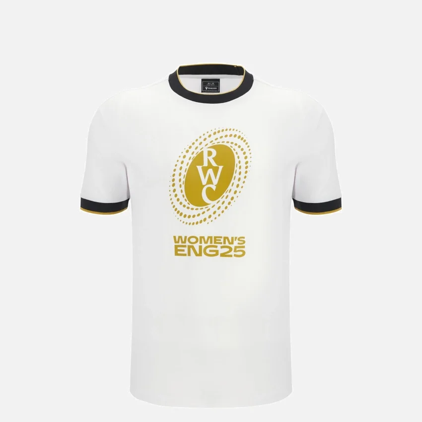 Camiseta de algodón de la línea junior para aficionados a la Copa del Mundo de Rugby Femenino 2025 Camiseta de algodón de la línea junior para aficionados a la Copa del Mundo de Rugby Femenino 2025