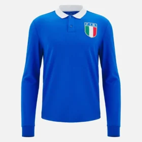 Camiseta de algodón de la línea para aficionados Italia Rugby 2025/26 para adultos