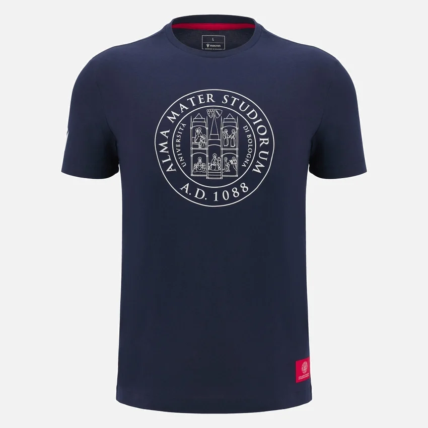 Camiseta de algodón para adulto de la colección Unibo en azul marino Camiseta de algodón para adulto de la colección Unibo en azul marino