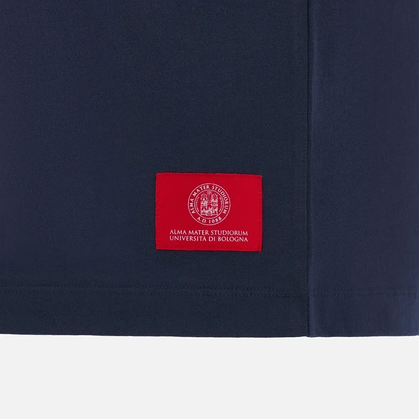 Camiseta de algodón para adulto de la colección Unibo en azul marino Camiseta de algodón para adulto de la colección Unibo en azul marino