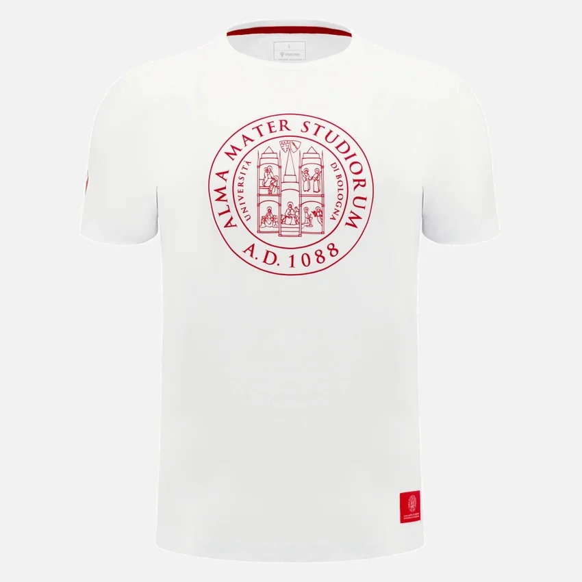 Camiseta de algodón para adulto de la colección Unibo en color blanco Camiseta de algodón para adulto de la colección Unibo en color blanco