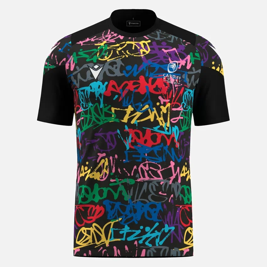 Camiseta de entrenamiento Cardiff Rugby 2025/26 Graffiti Camiseta de entrenamiento Cardiff Rugby 2025/26 Graffiti