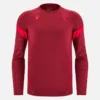 Camiseta de entrenamiento con manguitos Welsh Rugby 2025/26 en rojo intenso
