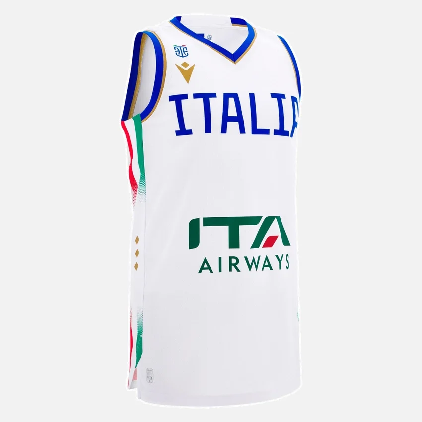 Camiseta de entrenamiento para adultos Italbasket 2025/26 Camiseta de entrenamiento para adultos Italbasket 2025/26