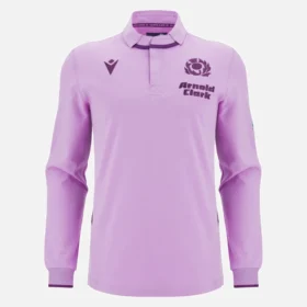 Camiseta de manguitos de algodón para los partidos fuera de casa de la selección escocesa de rugby 2025/26