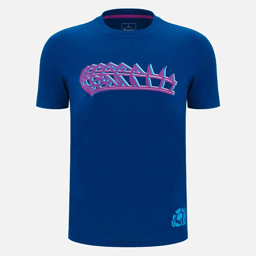 Camiseta de ocio azul marino Scottish Rugby 2025/26 Camiseta de ocio azul marino Scottish Rugby 2025/26