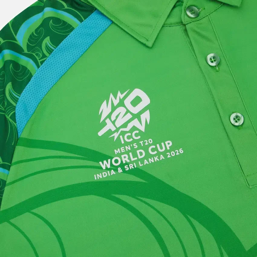Camiseta de partido de manguitos largos para jóvenes del equipo de críquet de Irlanda T-20 para la Copa del Mundo de 2026 Camiseta de partido de manguitos largos para jóvenes del equipo de críquet de Irlanda T-20 para la Copa del Mundo de 2026