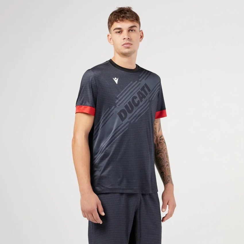 Camiseta de pádel negra Macron X Ducati Camiseta de pádel negra Macron X Ducati