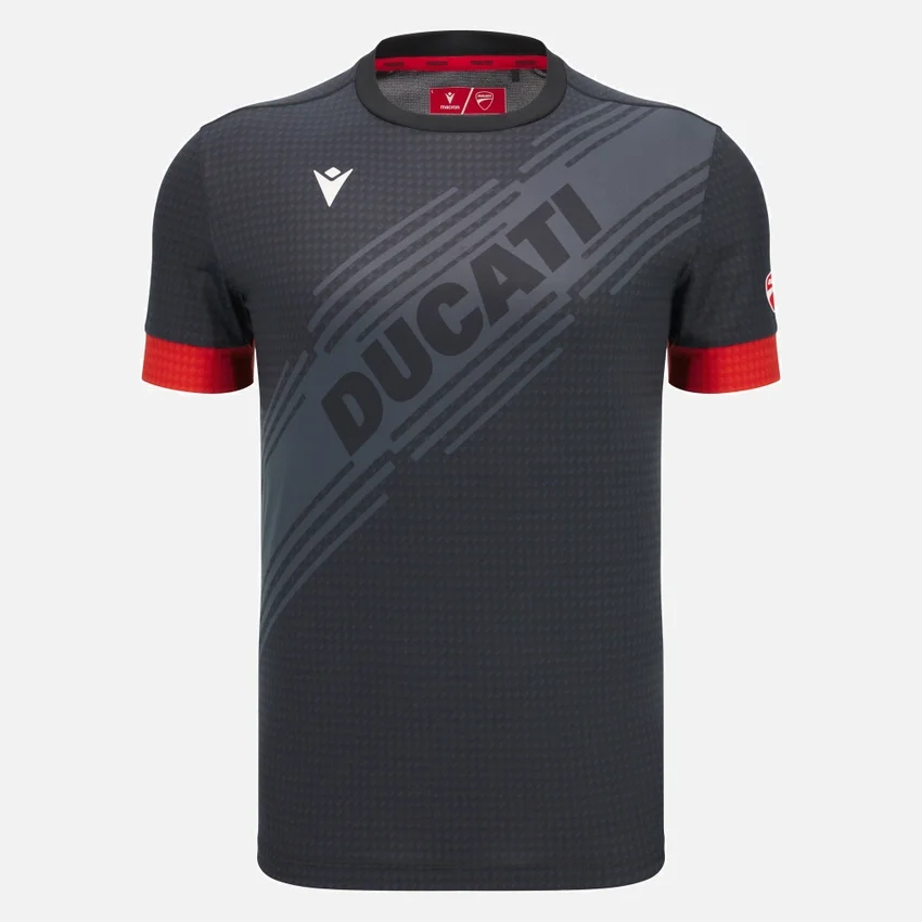Camiseta de pádel negra Macron X Ducati Camiseta de pádel negra Macron X Ducati