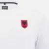 Camiseta deportiva blanca de estilo Athleisure de la selección nacional de Albania FSHF 2026/27 para hombre