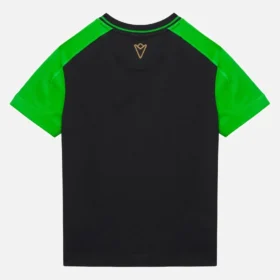 Camiseta deportiva infantil negra de Automobili Lamborghini Squadra Corse Camiseta deportiva infantil negra de Automobili Lamborghini Squadra Corse