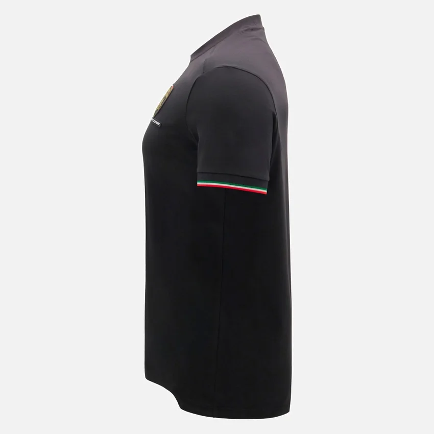 Camiseta deportiva tricolor negra para hombre de Automobili Lamborghini Squadra Corse