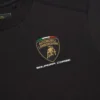 Camiseta deportiva tricolor negra para niño de Automobili Lamborghini Squadra Corse Camiseta deportiva tricolor negra para niño de Automobili Lamborghini Squadra Corse