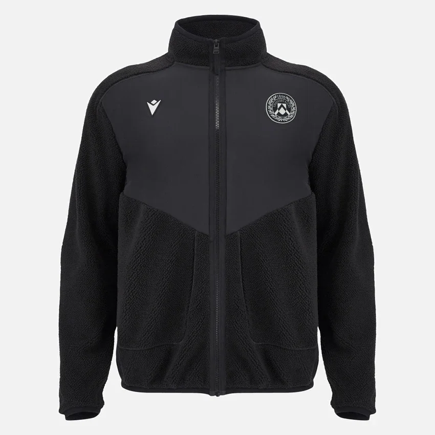 Chaqueta Teddy con cremallera completa de viaje para adultos Athleisure del Udinese Calcio 2025/26 Chaqueta Teddy con cremallera completa de viaje para adultos Athleisure del Udinese Calcio 2025/26