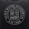 Colección Unibo Sudadera negra de cuello redondo sin cepillar para Adultos Colección Unibo Sudadera negra de cuello redondo sin cepillar para Adultos