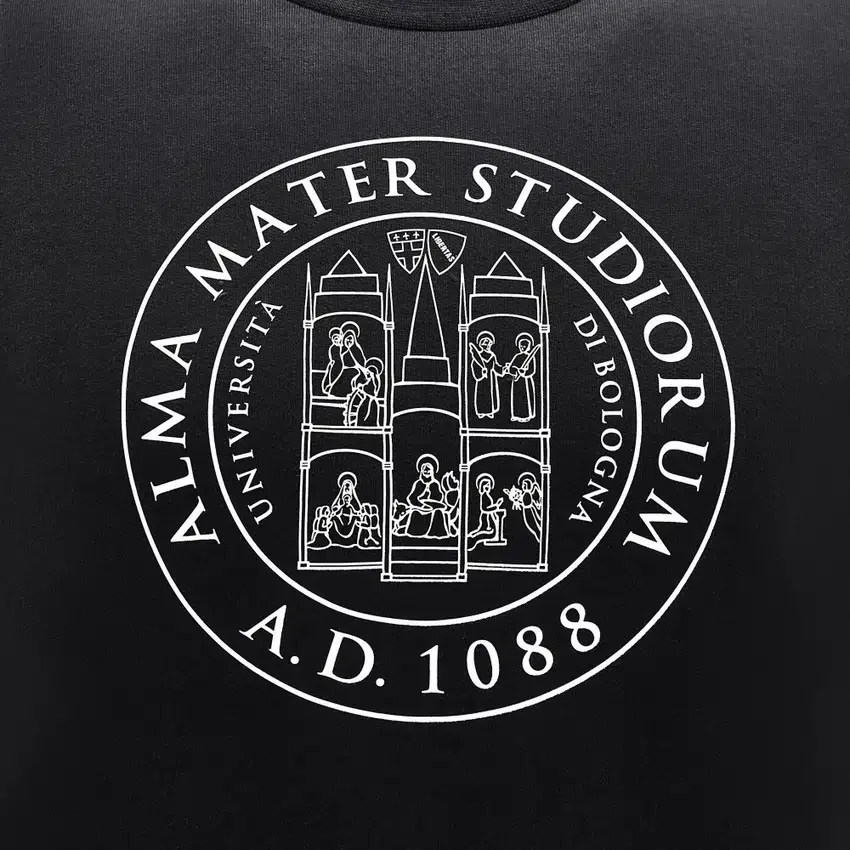 Colección Unibo Sudadera negra de cuello redondo sin cepillar para Adultos Colección Unibo Sudadera negra de cuello redondo sin cepillar para Adultos