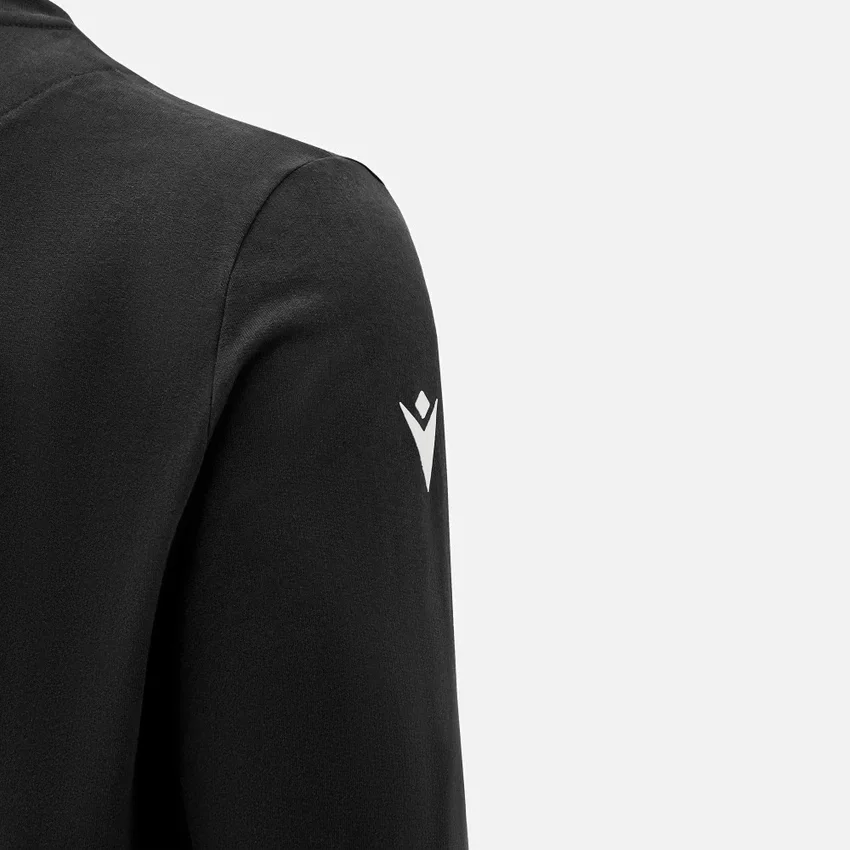 Colección Unibo Sudadera negra de cuello redondo sin cepillar para Adultos Colección Unibo Sudadera negra de cuello redondo sin cepillar para Adultos