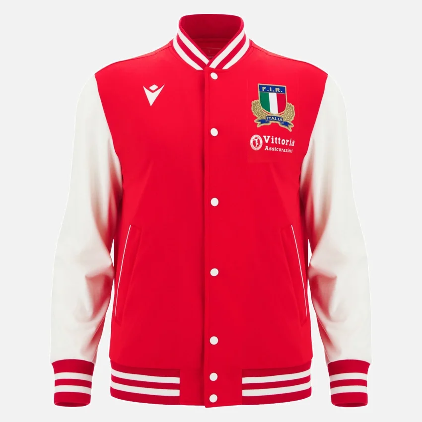 Cápsula Garibaldi Italia Rugby 2025/26 Chaqueta Anthem de estilo Athleisure para adultos Cápsula Garibaldi Italia Rugby 2025/26 Chaqueta Anthem de estilo Athleisure para adultos