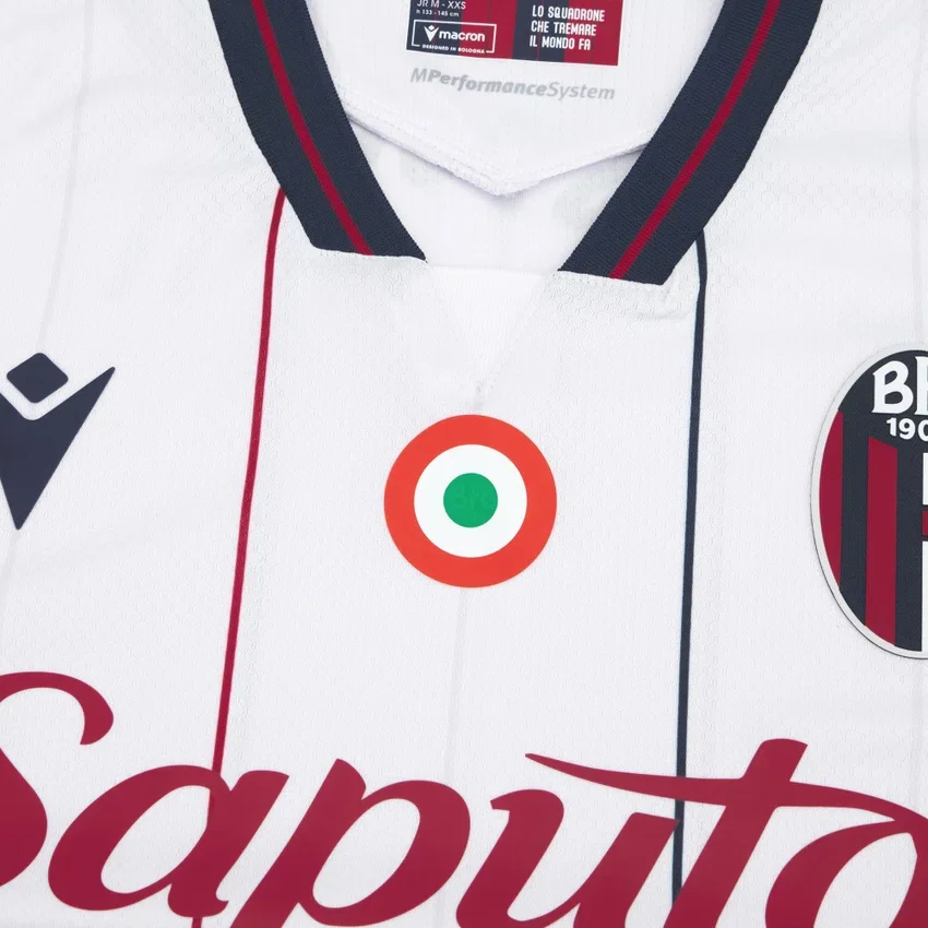 Equipación de partido fuera de casa para niños del Bologna FC 1909 2025/26 Equipación de partido fuera de casa para niños del Bologna FC 1909 2025/26