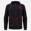 Sudadera con capucha Welsh Rugby 2025/26 Black Athleisure Tech Sudadera con capucha Welsh Rugby 2025/26 Black Athleisure Tech