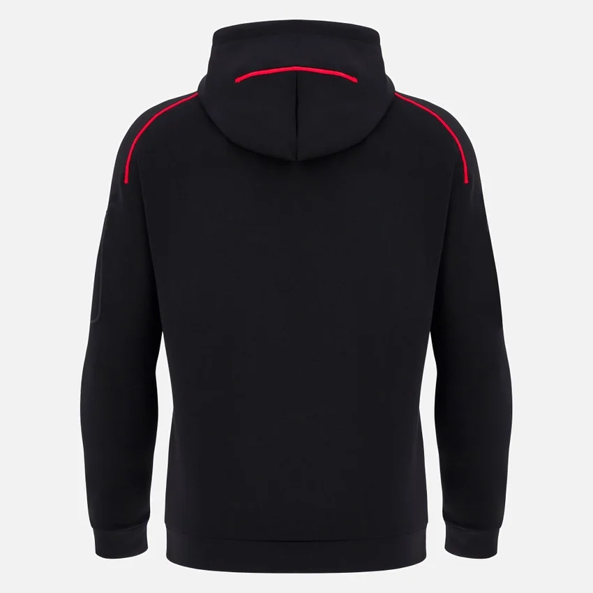Sudadera con capucha Welsh Rugby 2025/26 Black Athleisure Tech Sudadera con capucha Welsh Rugby 2025/26 Black Athleisure Tech