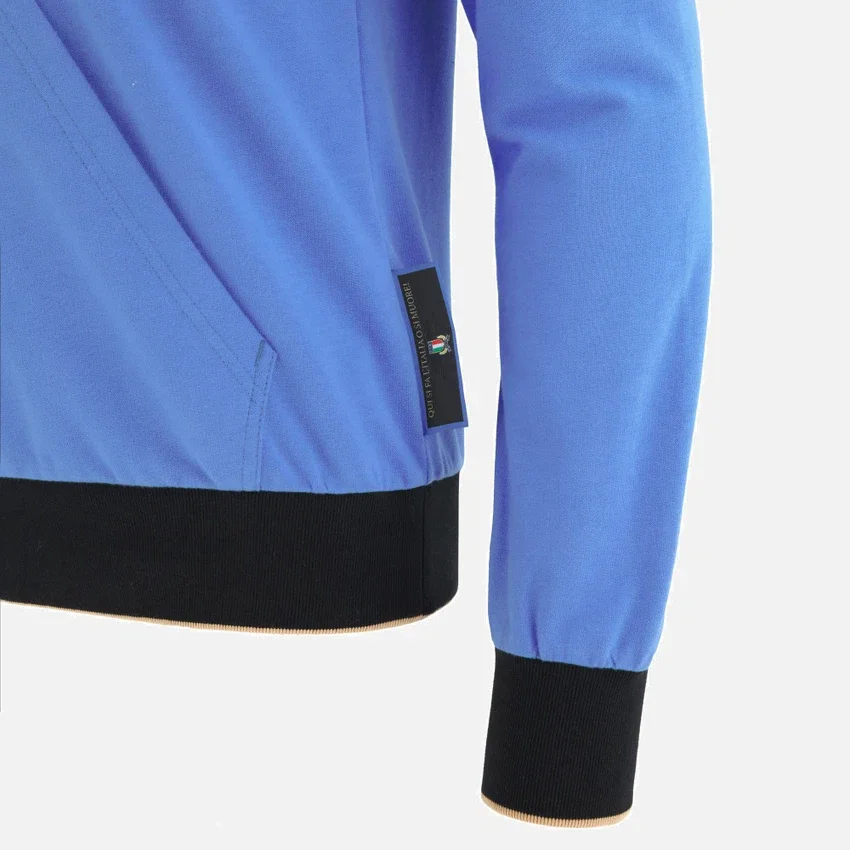 Sudadera con cremallera completa de la línea para aficionados de Italia Rugby 2025/26 Sudadera con cremallera completa de la línea para aficionados de Italia Rugby 2025/26